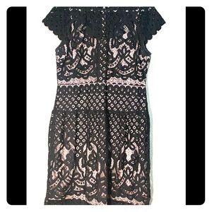 Worthington black lace dress